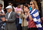 Dancing for Greece/Î§Î¿ÏÎµÏÎ¿Ï…Î¼Îµ Î³Î¹Î± Ï„Î·Î½ Î•Î»Î»Î¬Î´Î±, members and supporters of the Greek Irish Community hold a solidarity event with Greece Sunday May 27th.
Â© Paula Geraghty