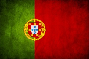 portugal grunge flag by think0