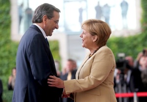 Treffen Merkel und Samaras