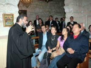 Το ζεύγος Άσσαντ και ο Τσάβεζ στην ελληνορθόδοξη μονή Αγίας Θέκλας το 2010