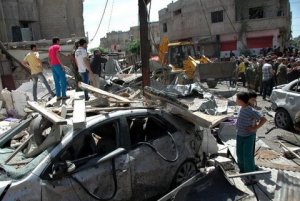 homs εκκενωση καταστροφη