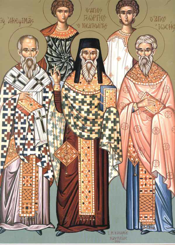 Risultati immagini per Άγιοι Ακεψιμάς, Ιωσήφ και Αειθαλάς