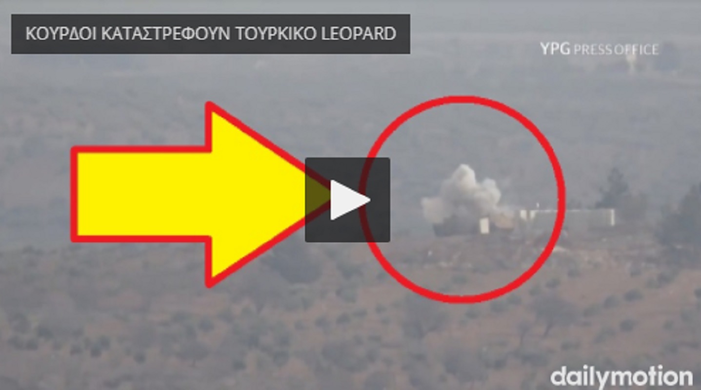YPG Destroys Turkish Leopard Tank near Afrin