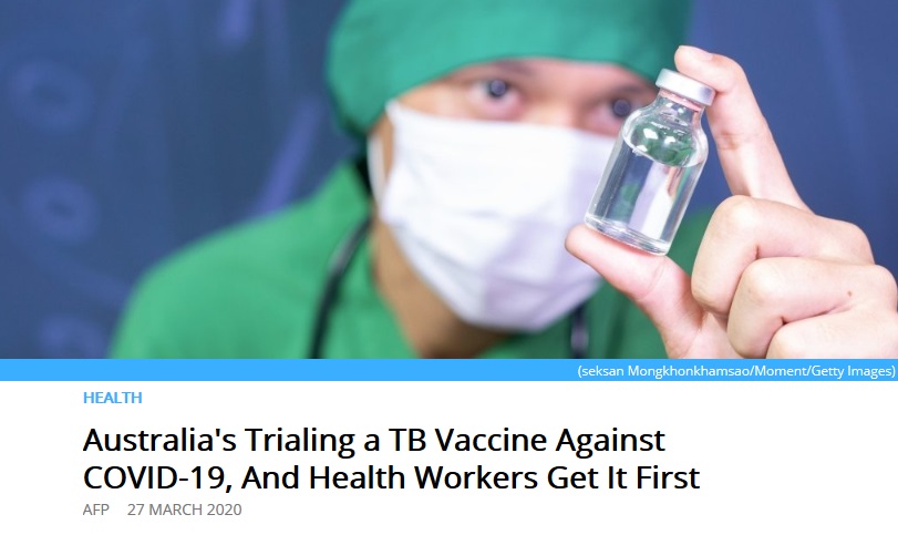 Australia's Trialing a TB Vaccine Against COVID-19